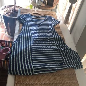 Striped casual dress